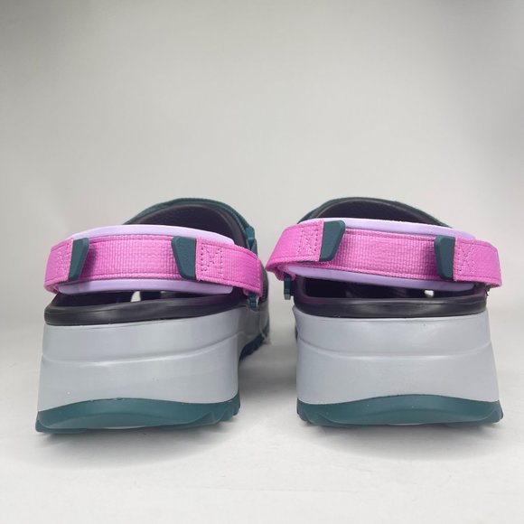 Crocs Mens Classic Hiker Clog Black Pink Green Hiking Shoes Sz 12 206772-988 - Picture 6 of 7